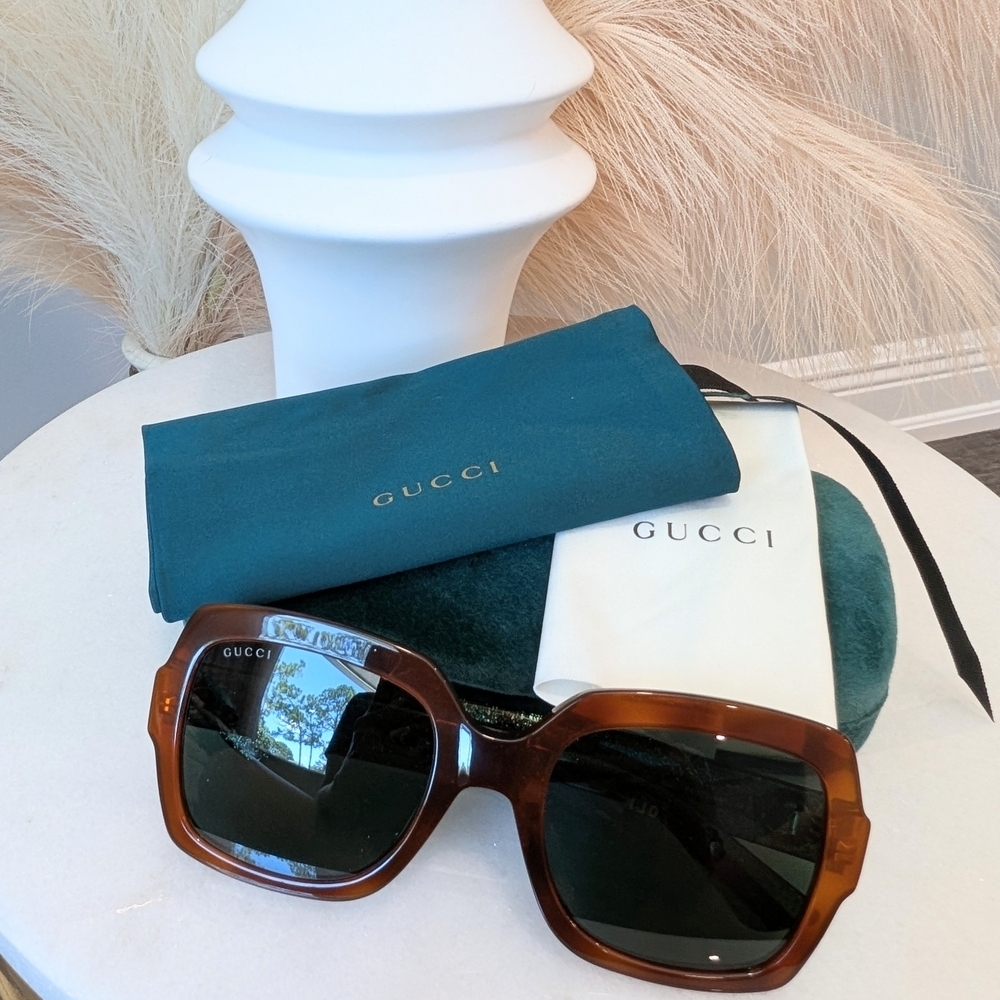 New Gucci Brown Sunglasses